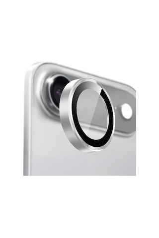 Buff Apple Uyumlu iPhone 17 Air Metal Kamera Lens Koruyucu Silver Gümüş