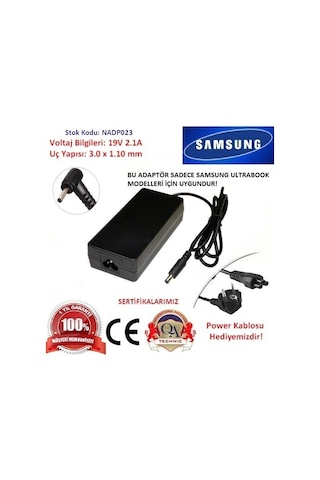 Samsung Uyumlu 900X4 19V 2.1A Adaptör Samsung Uyumlu 900X4 19V 2.1A Adaptör