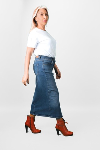 Kadın Kalem Kot Etek 2k/6411 001