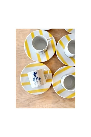 Girye Desen4 6 Kişilik 12 Parça Kahve Fincanı 90cc 04ppo000644 Diğer
