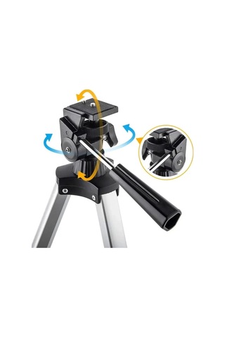 400x70mm Açıklıklı Refrakter Teleskoplar 15x-150x Telefon Adaptörlü Reflex