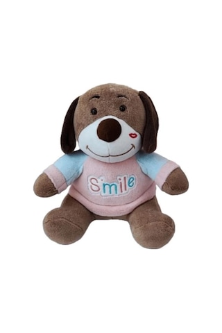 Smile Köpek Açık Kahverengi 40cm Sevimli Konforlu: Peluş Uyku Yastığı Ve Sarılma Arkadaşı Dekoratif Oyuncak