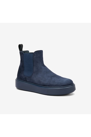 Blu Navy Bot Kadın 41c2 Frau Waxy Chelsea Boot Lacivert