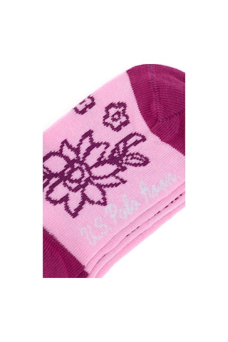 U.s. Polo Assn. Kız Çocuk Pembe Çorap Soket 50298750-vr041 Pembe