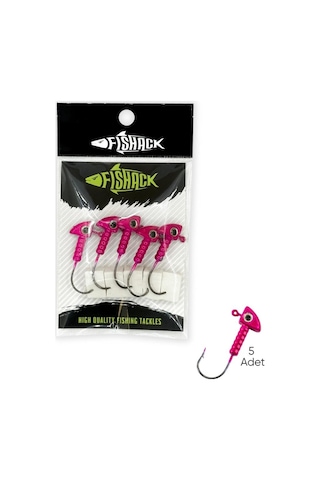 Kurşunlu Jighead Zoka - 7g - Fishack - Pembe Xha06 - 5 Adet