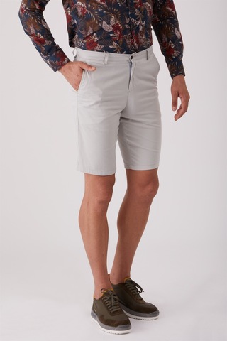 Dufy Açık Gri Erkek Regular Fit Short - 86812 Açık Gri