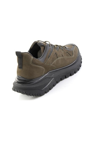 Bambi Haki Nubuk Hakiki Deri Erkek Sneaker E01018272101