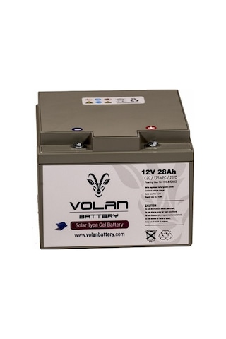 12 Volt 28 Amper Jel Akü Solar Güneş Enerjisi - Volan Akü / 325018643