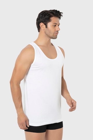 Arma Yıldız Erkek Beyaz Penye Atlet %100 Pamuk 3'lü Paket Beyaz