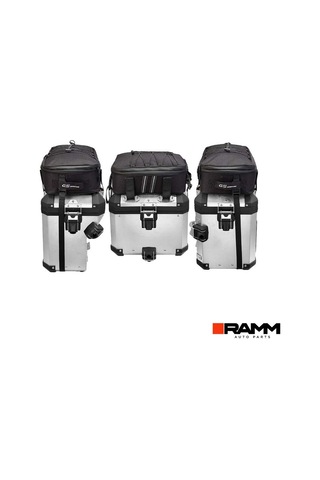 Bmw Motorrad R1250gs / Adv - R1300gs / Adv Yan Ve Arka Çanta İlave Çanta Takımı - 3 Adet - Siyah
