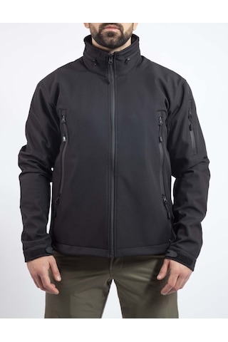 Vav Wear Tactical Outdoor Softshell Erkek Mont Shellht04 Siyah