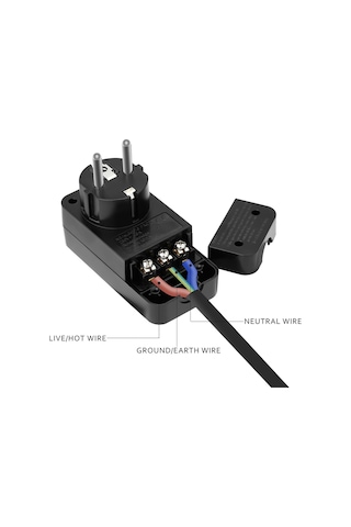 Xurunkeji Fı Devre Kesici Kişisel Koruma Fişi Yedek Fiş 10ma Kaçak Akım Devre Kesici 16amp Ab Fişi