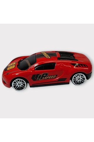 Metal Mini Arabalar 8 Cm - Kırmızı - 4 Lisinya
