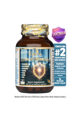 Max Formula Güçlü Bağışıklık C Vitamini, Beta Glukan, Kara Mürver, Sarımsak, D3, Çinko 30kapsül