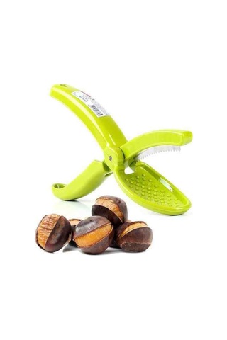 Plastik Pratik Kestane Çizici Chesnut Cutter Beyaz