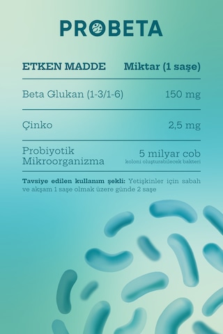Mdc Probeta Probiyotik Takviye Edici Gıda 20 Saşe