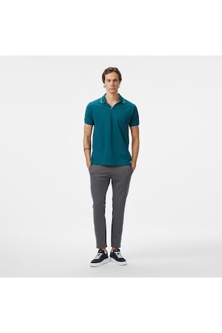 Nautica Erkek Yeşil Classic Fit Polo Yaka T-shirt Düz K55346t Yeşil