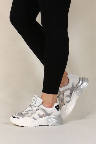 Hammer Jack Riga Z 101-21430-z Kadın Sneaker Spor Ayakkabı Beyaz - Gümüş