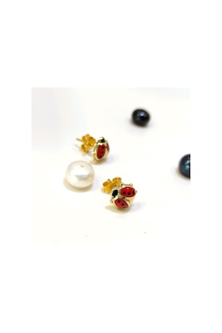 Altın Ürünler Uğur Böceği Visalı Küpe