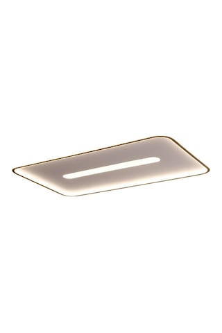 Eskitme Gold 60x40 cm Dikdörtgen 3000K Sarı Işık Led Tavan Lambası