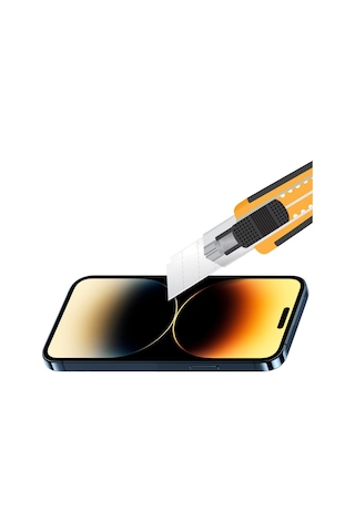 Buff Apple Uyumlu   iPhone 14 Pro 5D Glass Ekran Koruyucu