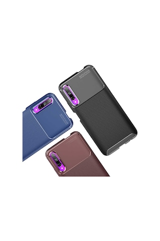 Huawei P Smart Pro 2019 Kılıf Zore Negro Silikon Kapak Lacivert