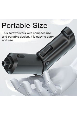 Ximistore9 3.5n/m Li-poly Akülü Elektrikli Tornavida Seti - Çevirkli Kafa, Led Işık, Ev Tamiri, Dolap Montajı, Tahta Delme, Usb Şarjlı, 2 Parça