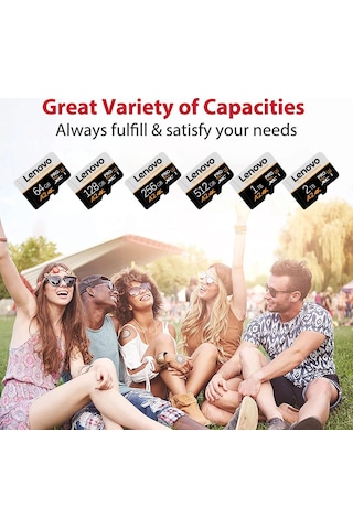 Lenovo 2 Tb Mikro Tf Sd Kart 1 Tb 512 Gb Hafıza Kartı 256 Gb Sd Hafıza Kartı 1tb