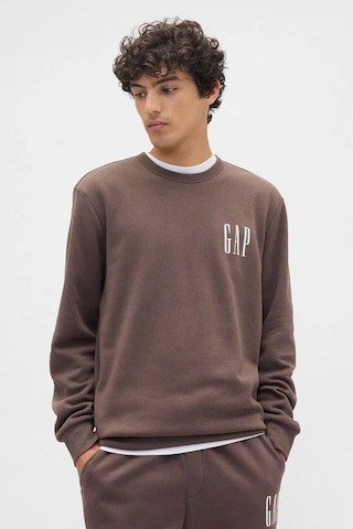 Gap V-lw Db Fleece Erkek Sweatshirt Kahverengi