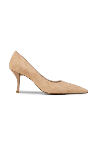 Deery Kadın Süet Bej Sivri Burun Stiletto - V4045zbejm01 Bej