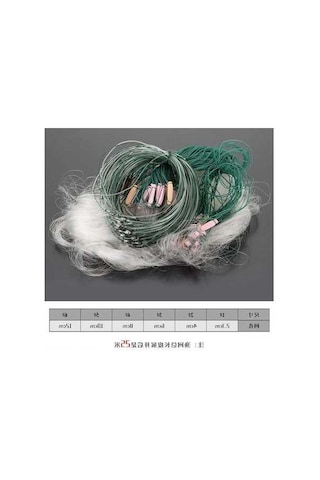 Novahub 3 Katmanlı Balık Ağı, 25m, Hafif Etkili, Balık Tutma Ekipmanı, Beyaz, Renkli, 10x10cm