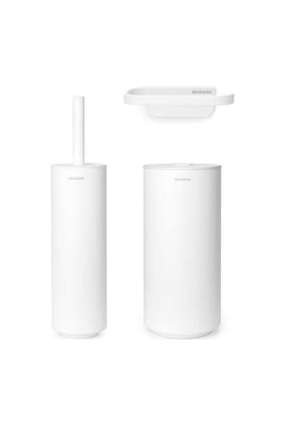 Brabantia Mindset Whıte 3 Parça Tuvalet Aksesuarı Seti Beyaz