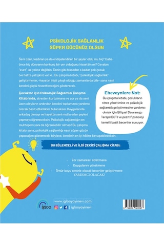 Çocuklar İçin Psikolojik Sağlamlık Çalışma Kitabı