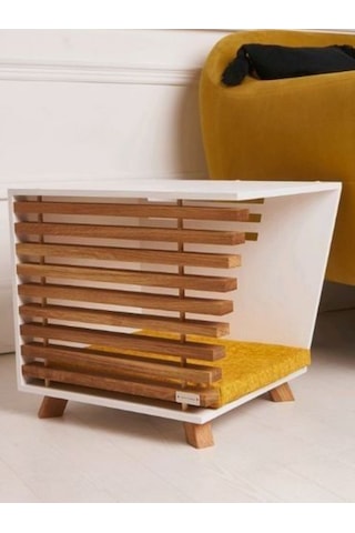 Hem Sehpa Hem Kedi/küçük Köpek Evi - İskandinav Tarzı Mobilya