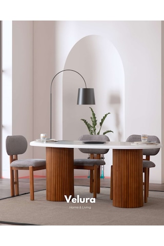 Artem Yemek Odası Takımı Yemek Masası + 4 Adet Sandalye Beyaz