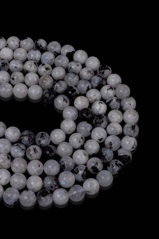 8 Mm Ay Taşı Dizi Beyaz
