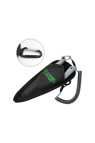 Lemestar Mavi Çok İşlevli Mikro Yem Balıkçı Pensi - Paslanmaz Çelik, 138mm, Kılıf Ve Lanyard İçerir