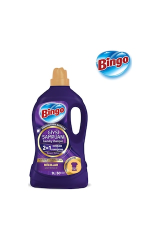 Bingo Giysi Şampuanı 2in1 Yıpranma Karşıtı 3 Lt X 2 Adet 3 L