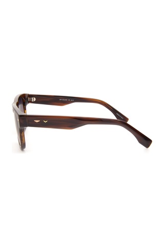 Zen Milano Eyewear Splq86-c02 52 Erkek Güneş Gözlüğü Kahverengi
