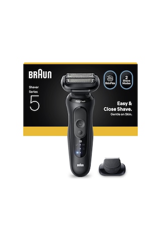 Braun Series 5 Elektrikli Tıraş Makinesi, Islak Ve Kuru, Hassas Düzeltici Başlık, 52-n1200s 1 Saat