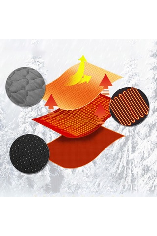 Isıtmalı Uyku Tulumu Pedi Yatak Usb Güç Sıcak Isıtma-gri Gri