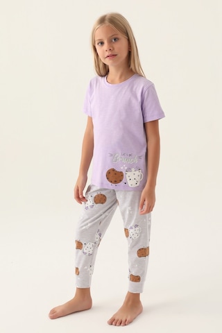 Arnetta Brunch Lila Kız Çocuk Pijama Takımı 5274-42747 Lila