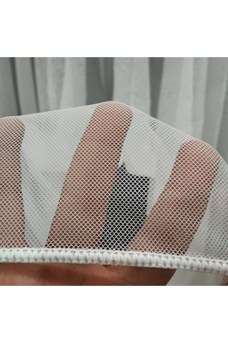 Perdefony Grek Zemin Düz Tül Perde