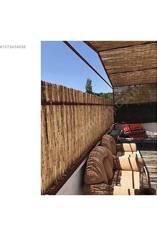 Hasır Kamış Balkon Çiti Dekarasyon 50 Cm X 6 Metre