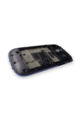Samsung İ8910 Kasa Samsung Galaxy Uyumlu S3 Mini Mavi Renk Orta Kasa Çıtalı On Off Ses Tuş Bordu Kamera Lensi Buz Mavisi