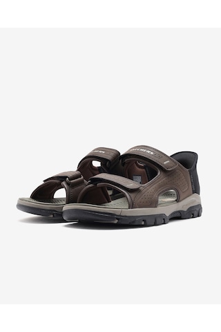 Skechers Tresmen - Reece Erkek Kahverengi Sandalet 205289 Choc Kahverengi