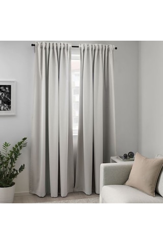 Ikea Majgull Fon Perde 145x300 Cm Açık Gri