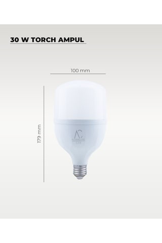 30w Torch Led Ampul 3200k Sarı Işık 10 Adet 1 Adet