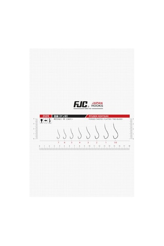 Fjc 2529 Ryusen Two Slıced No:1/0 Black Nıkel 8 P. Olta İğnesi