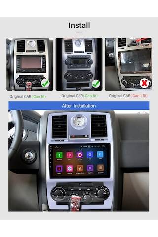 Chrysler C300 2005-2007 Uyumlu Multimedya Navigasyon Usb Kamera Carplayer 4 Ram